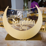 Ramadan Moon: Metallic Date Tracker Decor - WAMH125