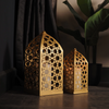 Harmony of Light: Islamic Candle Holder Duo - WAMH130