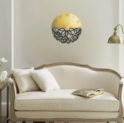 Timeless Blessing: Bismillah Roman Metal Wall Clock - WAMS013