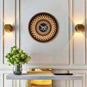 Divine Harmony: 99 Names of Allah Colorful Metal Wall Clock - WAMS020