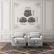 3 Quls Metal Islamic Wall Art Collection - Featuring Surah Al-Ikhlas, Surah Al-Nâs, and Surah Al-Falaq WAM179