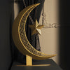 Ramadan Radiance: 3D Metal Crescent Moon Decor - WAMH110