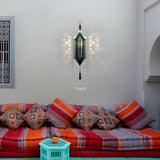 Golden Serenity: Traditional Islamic Wall Lantern - WAMH120